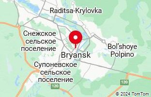 Map of Bryansk,Russia